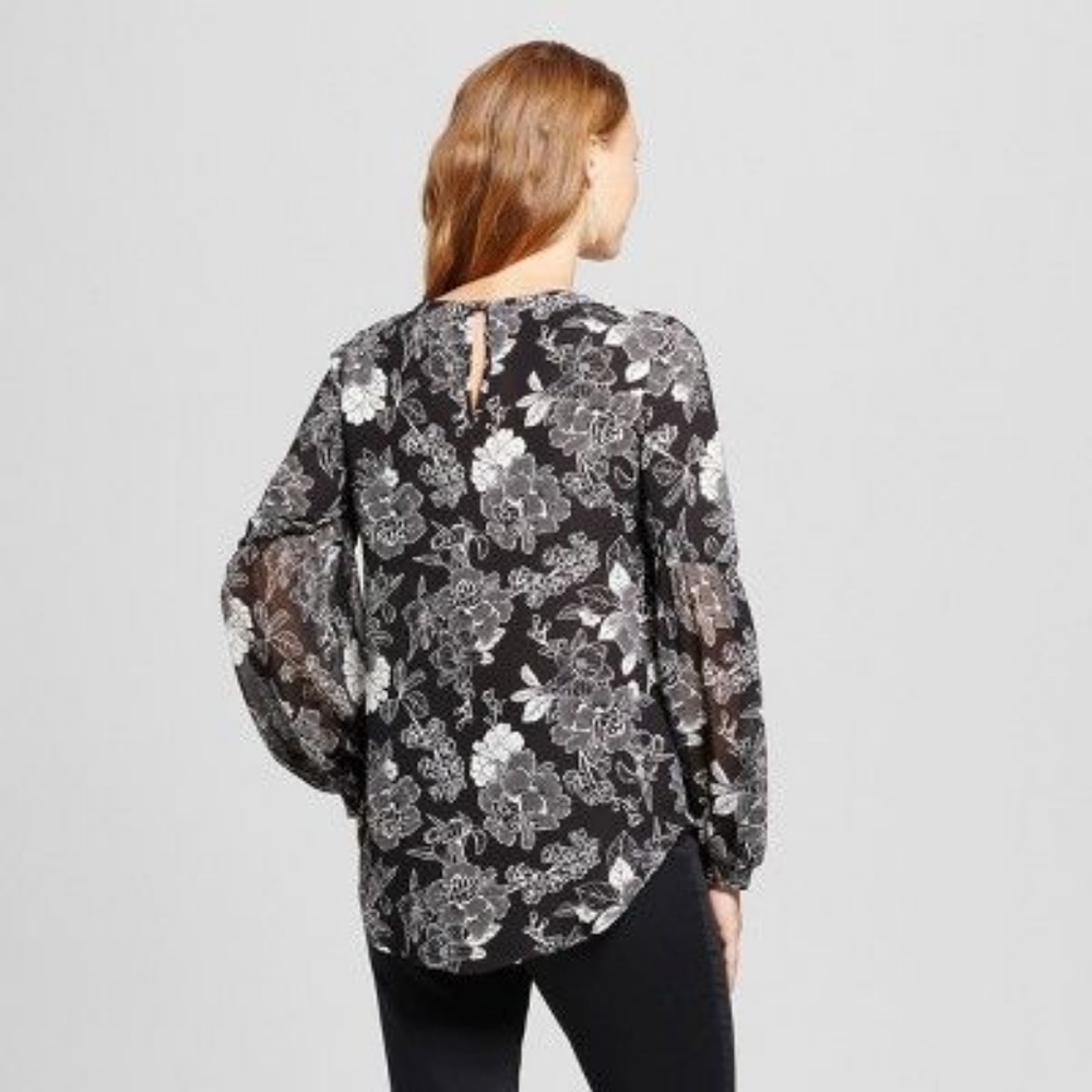 New ISABEL MATERNITY Printed Long Sleeve Blouse - Picture 2 of 8